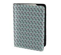 AYYQWE Dahlia - Funda tipo cartera con estampado de flores para hombre y mujer, para pasaporte, documentos de viaje, elegante, segura y ligera, Black, Talla única