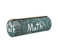 AYYQWE Estuche cilíndrico elegante con diseño de fórmulas, teoría, matemáticas, lecciones de matemáticas, organizador de artículos de papelería, Gold, One Size, Organizador de bolsas