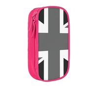 AYYQWE Estuche práctico con estampado de la bandera nacional del Reino Unido con múltiples compartimentos, para oficina, viajes, escuela, arte, suministros diarios, Pink, Talla única, Bolsillo para el