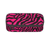 AYYQWE Estuche versátil para estudiantes, diseño de cebra, tigre y leopardo, 21 x 5 x 9,4 cm, bolsa de almacenamiento, uso escolar y oficina, Black, Talla única