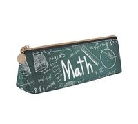 AYYQWE Formulas Shapes Theory Matemáticas Lección Palabras Impresión Estudiante Estuche de gran capacidad Triángulo Bolsa con Cremallera Pluma Maquillaje Escuela Universidad, White, Talla única