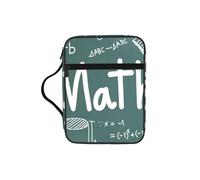 AYYQWE Formulas Shapes Theory Math Lesson Word Print Men Women Bible Storage Bag Waterproof for Home Church Travel Worship Service