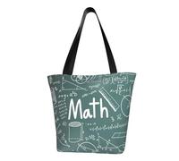 AYYQWE Formulas Shapes Theory Math Lesson Word Print Summer Shoulder Bag Beach Crossbody Bag Travel Shopping Gym Hiking Party Eventos