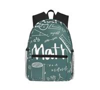 AYYQWE Formulas Shapes Theory - Mochila informal unisex con impresión de palabras y lecciones de matemáticas, ligera, resistente al agua, viajes de fin de semana, viajes al aire libre