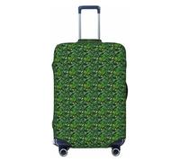 AYYQWE Funda elástica para maleta, diseño de hojas de plátano, accesorio protector para equipaje, Black, S, Equipaje de mano