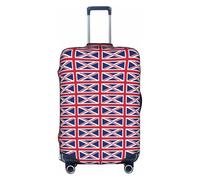 AYYQWE Funda universal para maleta con estampado de bandera del Reino Unido, impermeable, elástica, para viajes de negocios, protector de equipaje, White, S, Organizador de bolsas