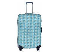 AYYQWE Funda universal para maleta con estampado de mapa de Grecia, impermeable, elástica, para viajes de negocios, protector de equipaje, White, XL, Organizador de bolsas