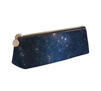 AYYQWE Galaxy Space - Estuche para lápices de gran capacidad con cremallera, diseño de triángulo para estudiantes, maquillaje, escuela, universidad, White, Talla única