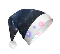 AYYQWE Galaxy Space. Sombrero de Navidad brillante para adultos para fiestas de vacaciones, Año Nuevo, celebraciones de Navidad