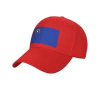 AYYQWE Gorra de béisbol con estampado de bandera del estado de Nevada, transpirable, cómoda, ala plana, para hombres y mujeres, actividades al aire libre, rosso, Talla única