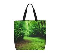 AYYQWE Green Nature Print - Bolsa de hombro de gran capacidad para mujer, para compras, viajes, playa, trabajo