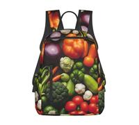 AYYQWE Introducción de varios vegetales con estampado de verduras, mochila ligera unisex de viaje, casual, viajes, viajes, trabajo, caminatas al aire libre, mochila de día
