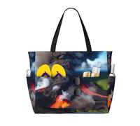 AYYQWE Kilauea Volcano Bloom Print - Bolsa de viaje para playa de gran capacidad, ligera, para vacaciones, picnic al aire libre