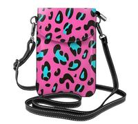 AYYQWE Lindo estampado de leopardo para mujer, mini bolso de hombro cruzado para teléfono, ligero, a la moda, viajes, regalo diario