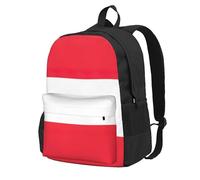 AYYQWE Mochila de gran capacidad con estampado de bandera austriaca, resistente al agua, para senderismo, camping, pícnics y viajes