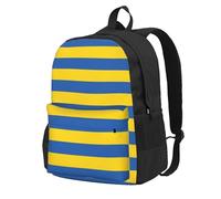 AYYQWE Mochila de gran capacidad con estampado de bandera de Ucrania, resistente al agua, senderismo, camping, picnic, viajes, esenciales