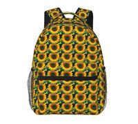 AYYQWE Mochila de ocio con estampado de girasol arcoíris, ligera, cómoda y ajustable, para el trabajo, viajes, todos los días