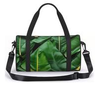 AYYQWE Mochila deportiva con estampado de hojas de plátano para adultos, ligera, para viajes, camping, yoga, fitness