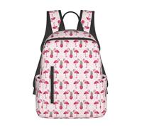 AYYQWE Mochila ligera unisex con estampado de piña y flamenco rosa, para viajes, viajes, viajes, viajes, trabajo, caminatas, mochila de día