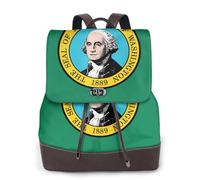 AYYQWE Mochila para mujer con estampado de la bandera de Washington, elegante, versátil, para ir de compras, para uso diario, viajes, trabajo