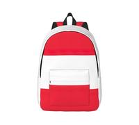 AYYQWE Mochila unisex con estampado de bandera austriaca, ligera, doble bolsa de hombro, viajes, uso diario, Black, M, Mochilas rucksack