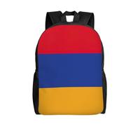 AYYQWE Mochila unisex con estampado de bandera de Armenia con doble hombro, ligera, para viajes y aventuras al aire libre