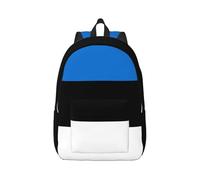 AYYQWE Mochila unisex con estampado de bandera de Estonia, ligera, doble bolsa de hombro, viajes, uso diario, Black, S, Mochilas rucksack