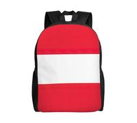 AYYQWE Mochila unisex de doble hombro con estampado de bandera austriaca, mochila ligera de viaje para aventuras al aire libre