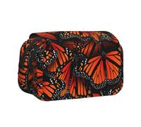 AYYQWE Monarch Butterflies - Estuche ligero para bolígrafos, papelería, viajes, oficina, gran capacidad, artículos de tocador de maquillaje