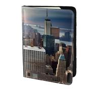 AYYQWE New York Fashion City Print - Funda tipo cartera para pasaporte, documentos de viaje, elegante, segura y ligera, Black, Talla única