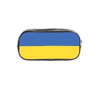 AYYQWE Organizador transparente de papelería con estampado de bandera de Ucrania, estuche transparente para suministros escolares, viajes, oficina