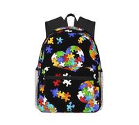 AYYQWE Rompecabezas de concienciación sobre el autismo, con estampado de corazón, ligera, cómoda, casual, unisex, senderismo, gimnasio, camping, trabajo al aire libre