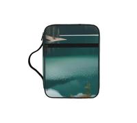 AYYQWE Serenity Lake - Bolsa de almacenamiento de la Biblia para hombre y mujer, impermeable, para el hogar, iglesia, viajes, servicio de adoración