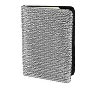AYYQWE Siluetas de artes marciales estampadas para hombre y mujer, funda tipo cartera para pasaporte, documentos de viaje, elegante, segura y ligera, Black, Talla única