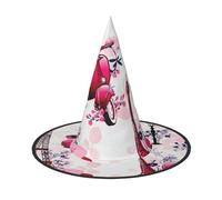 AYYQWE Sombrero de bruja de la Torre Eiffel de París con estampado de Francia para Halloween, unisex, para fiestas, carnavales, Navidad y cosplay