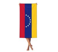 AYYQWE Toalla de playa ligera con estampado de bandera de Venezuela para adultos y niños, viajes, tomar el sol, acampar al aire libre