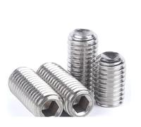 AYYSSM 2#-56 4#-40 6#-32 8#-32 Tornillo Prisionero sin Cabeza de Acero Inoxidable estándar Americano 304 con Punta de Copa Hexagonal (Color : 1D8 100pcs, Size : 2-56)