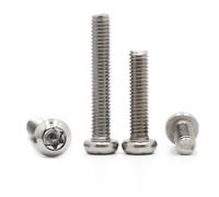 AYYSSM 5-50 Uds Tornillo de Seguridad M2 M2.5 M3 M4 M5 M6 M8 A2 304 Cabeza de botón de Acero Inoxidable Tornillos de Seguridad a Prueba de manipulaciones con Pasador(50mm,M5 10pcs)