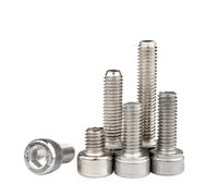 AYYSSM Tornillo de Cabeza Hueca Hexagonal de Acero Inoxidable 304, M1.4, M1.6, M2, M2.5, M3, M4, M5, M6, M8(50mm,M6 x 10Pieces)