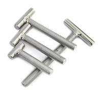 AYYSSM Tornillo en T de Acero Inoxidable 304 Tornillo de Soldadura Perno en T M4-M12(100mm,M6 (2Pcs))