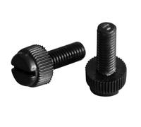 AYYSSM Tornillo moleteado ranurado de Nailon Negro Tornillo de Mariposa de plástico Perno de precisión(30mm,M5 (10Pcs))