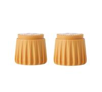 Ayztantine 2/4 Piezas de Almohadillas Elevadoras for Patas de Muebles, estabilizadores de Cama, topes for cabecero, elevadores de Cama, Altura Ajustable Elevador Patas Mesa(2Pc Yellow 5-8cm)