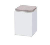 Ayztantine 4 Almohadillas Elevadoras de Patas de Acero al Carbono for Muebles, Resistentes al Desgaste, Antideslizantes, for mesas, Camas Elevador Patas Mesa(Square-white-100mm)