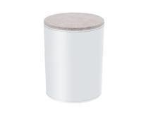 Ayztantine 4 Piezas de Almohadillas de elevación Redondas de Acero al Carbono for Muebles, Resistentes al Desgaste, Antideslizantes, for mesas, Camas Elevador Patas Mesa(Round-white-100mm)