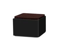 Ayztantine 4 Piezas de Patas de Metal for Muebles, elevadores de Cama, Almohadillas de elevación cuadradas y Redondas for Mesa, Silla Elevador Patas Mesa(Square-black-30mm)