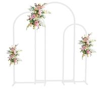 Ayztantine Arco de Globos para Cumpleaños Juego de 3 Arcos de Boda con Marco de Globos, Soporte de Fondo de Metal, Arco Floral for jardín, decoración
