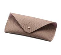 Ayztantine Estuche for gafas, bolso for de cuero PU, caja ligera for sol a la moda, estuches for simples Color sólido Bolsa Para Gafas De Sol(Brown)