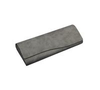 Ayztantine Funda de Gafas Blanda de Cuero Hard-shell Spectacle Case Men Women Glasses PU Leather Portable Anti-extrusion Sunglasses Storage Box Folding Eyewear Pouch(Grey)