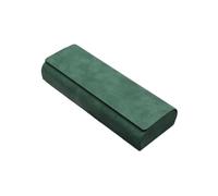 Ayztantine Funda de Gafas Blanda de Cuero Hard-shell Spectacle Case Men Women Glasses PU Leather Portable Anti-extrusion Sunglasses Storage Box Folding Eyewear Pouch(Green)