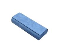 Ayztantine Funda de Gafas Blanda de Cuero Hard-shell Spectacle Case Men Women Glasses PU Leather Portable Anti-extrusion Sunglasses Storage Box Folding Eyewear Pouch(Blue)